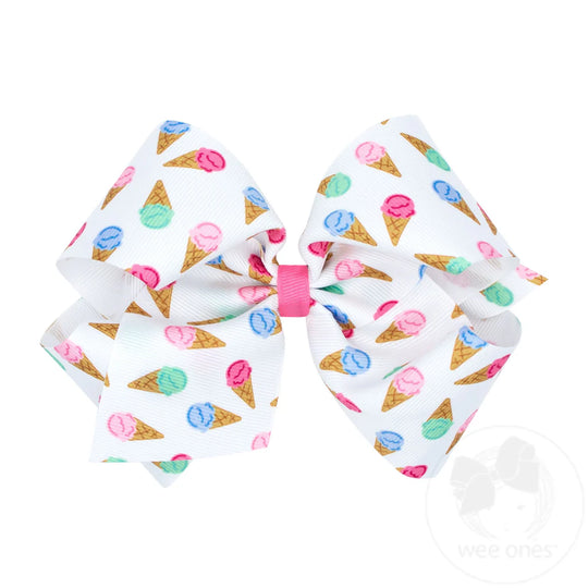 Girls' Wee Ones King Beach Themed Bow