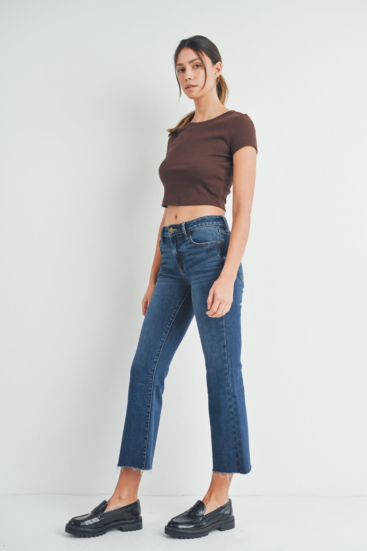 Just Black denim Cropped Flare