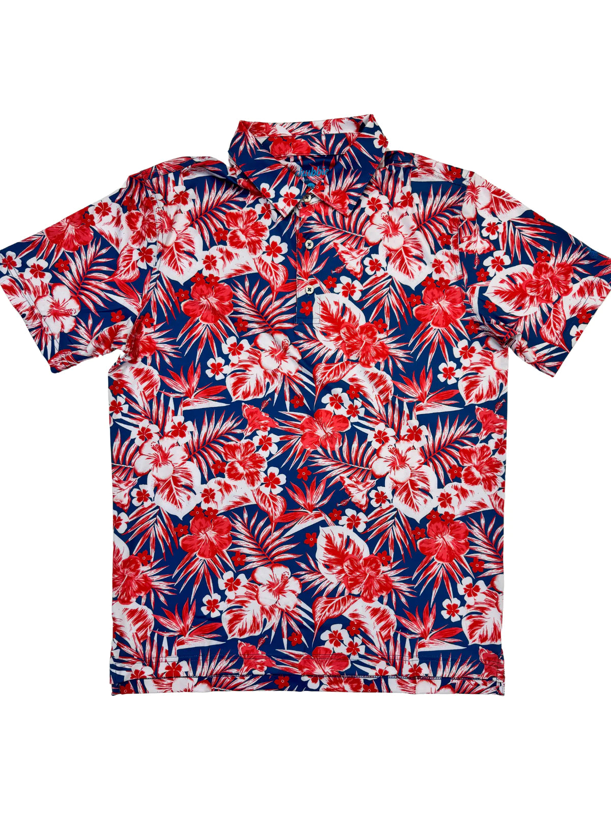 Chubbies The Red, White Flowers &amp; Palms Performance Polo