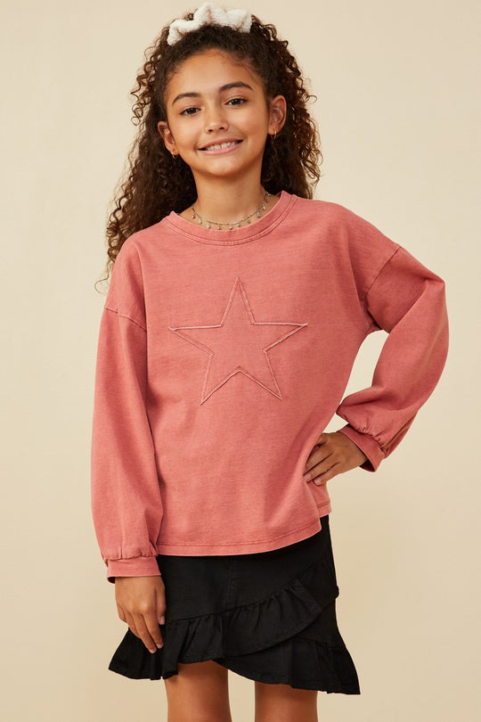 Girls' Star Top