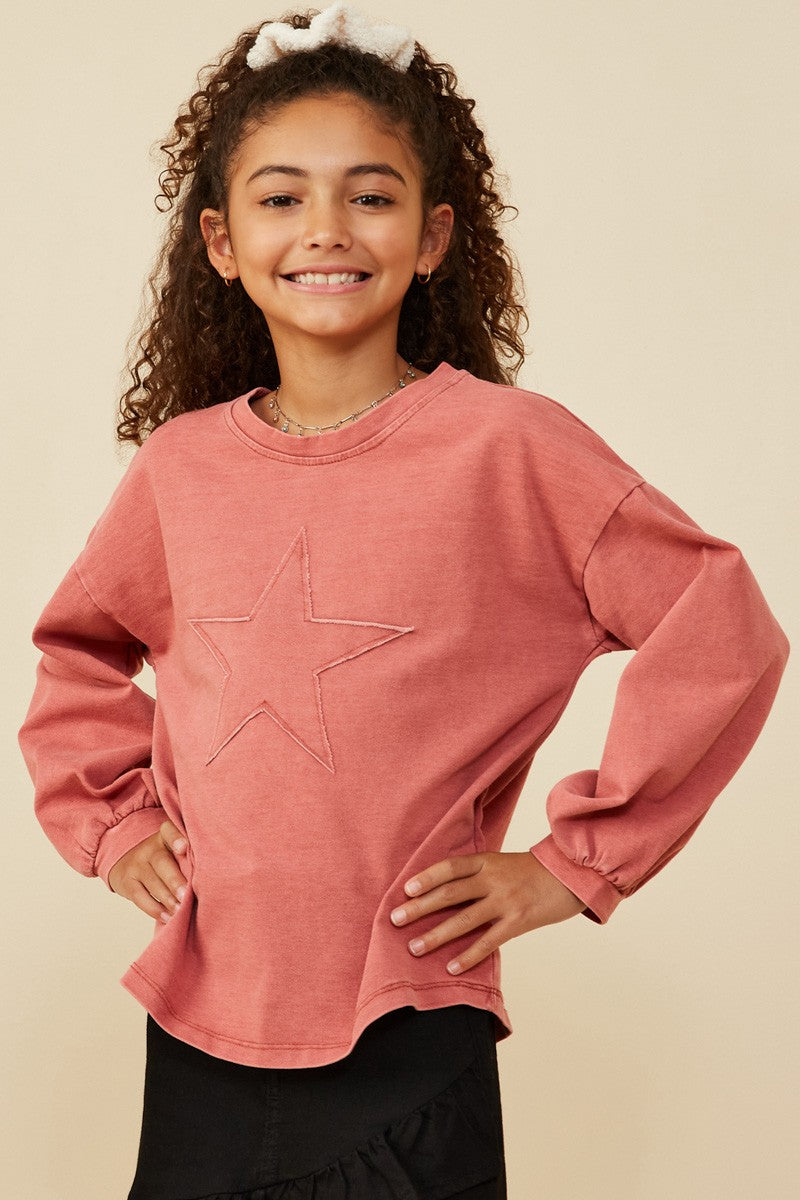 Girls' Star Top