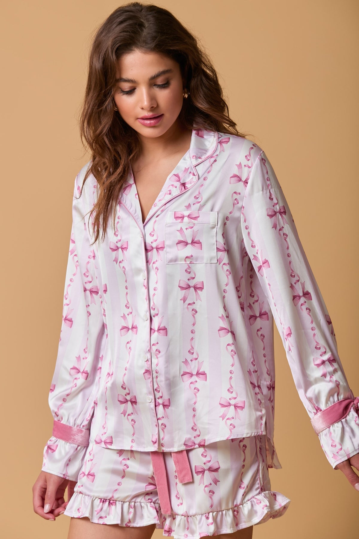 Bow Pajama Top