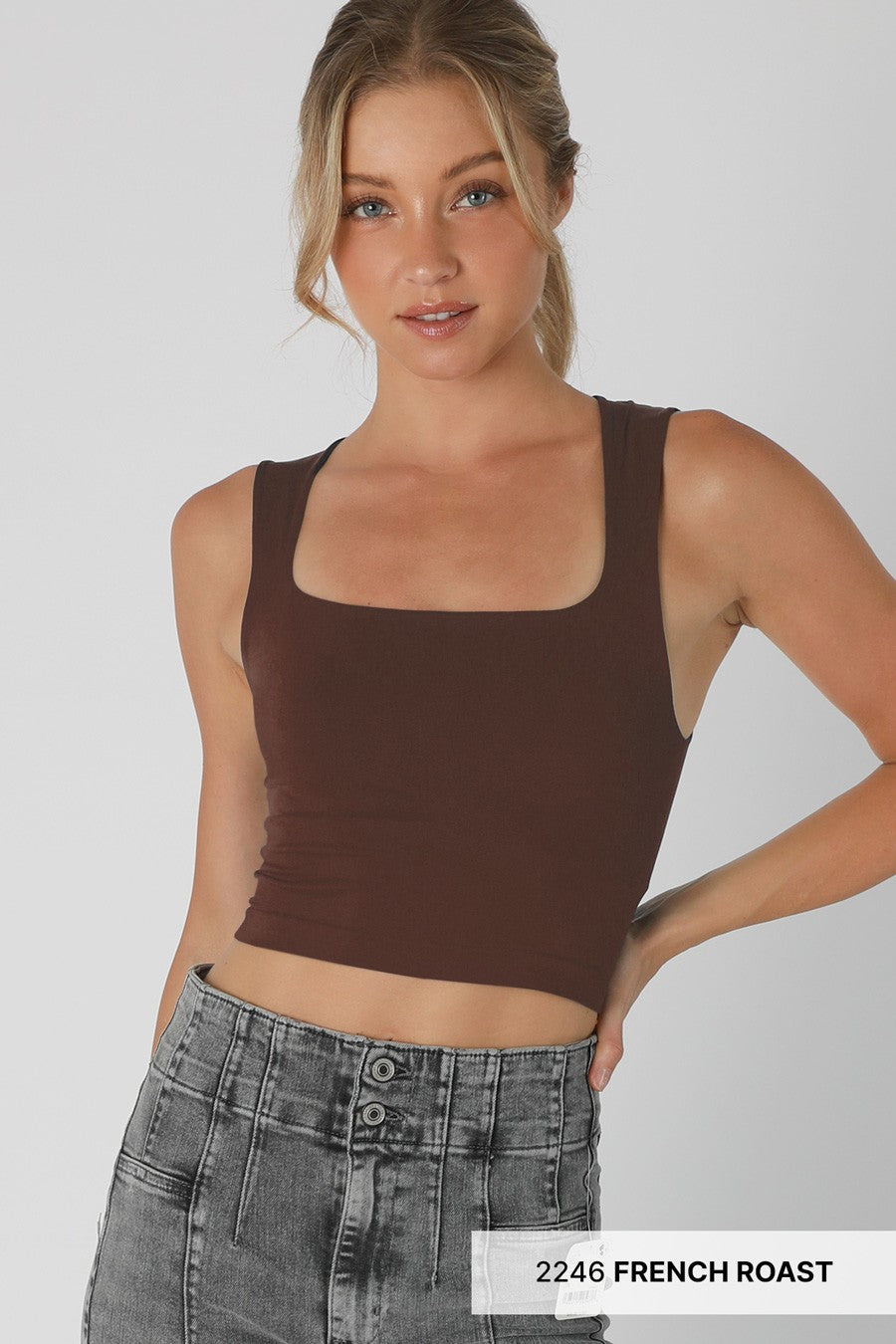 Nikibiki Square Neck Top