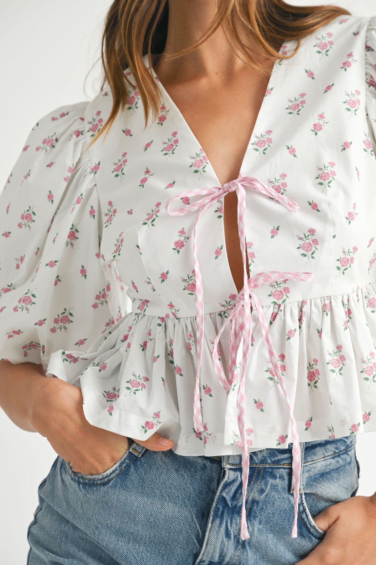 Floral Ties Blouse