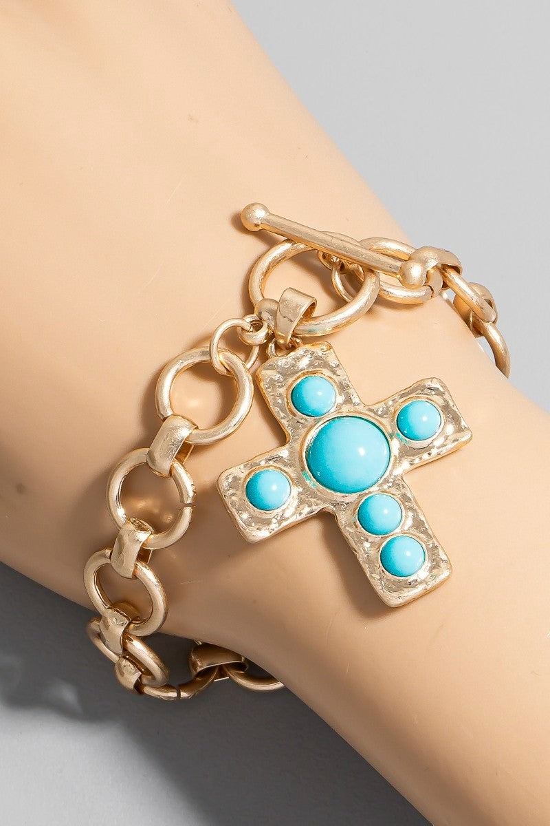 Cross Charm Bracelet