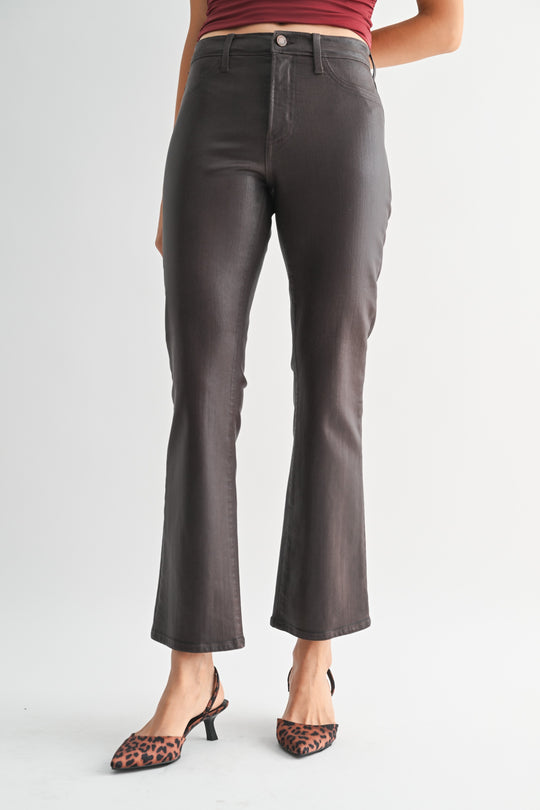 Just Black Denim Slim Cropped Bootcut Jean