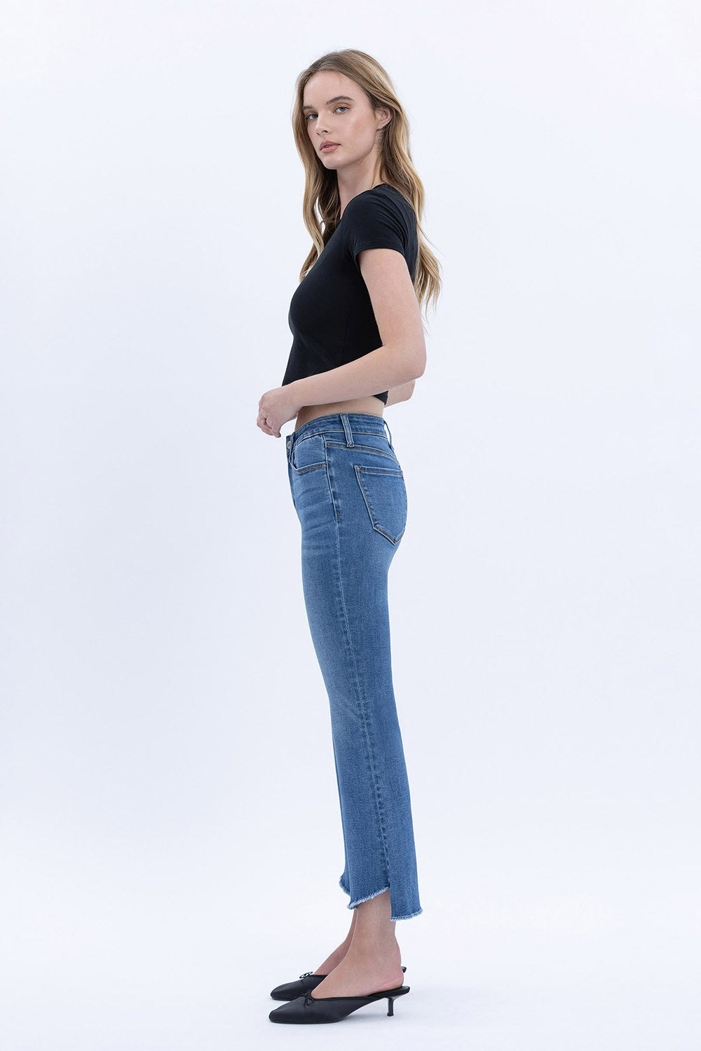 Vervet Crop Denim Flare Jeans