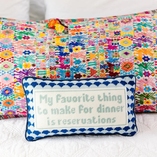 Furbish Needlepoint Pillow