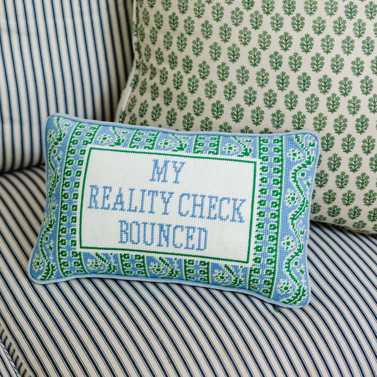 Furbish Needlepoint Pillow