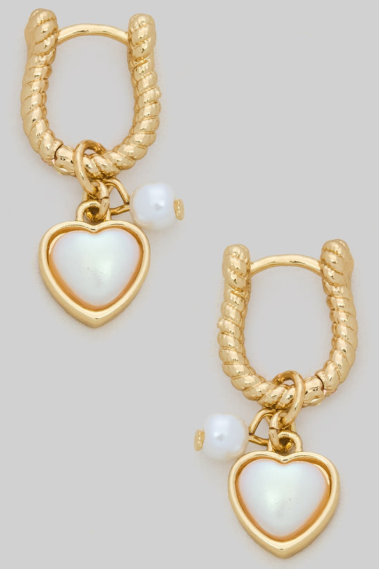Heart Charm Earrings