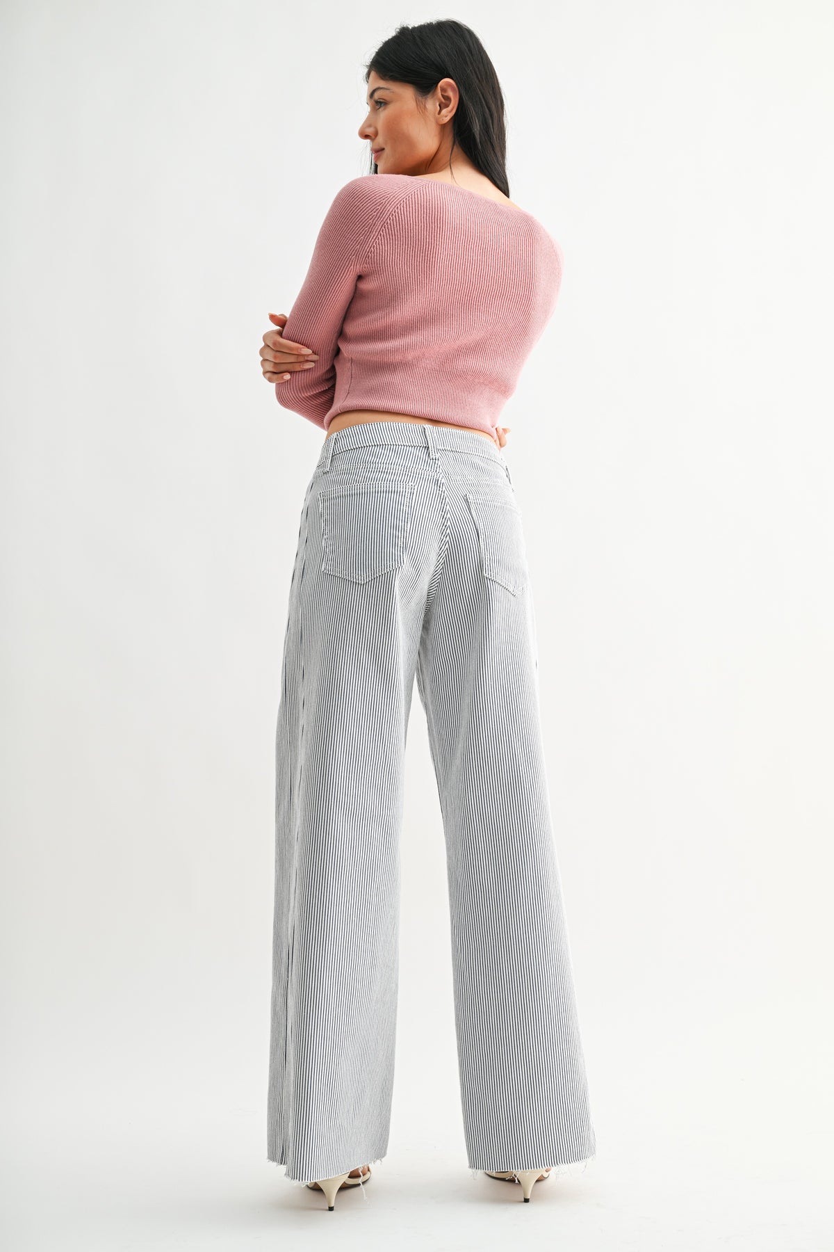 Just Black Denim Striped Jeans