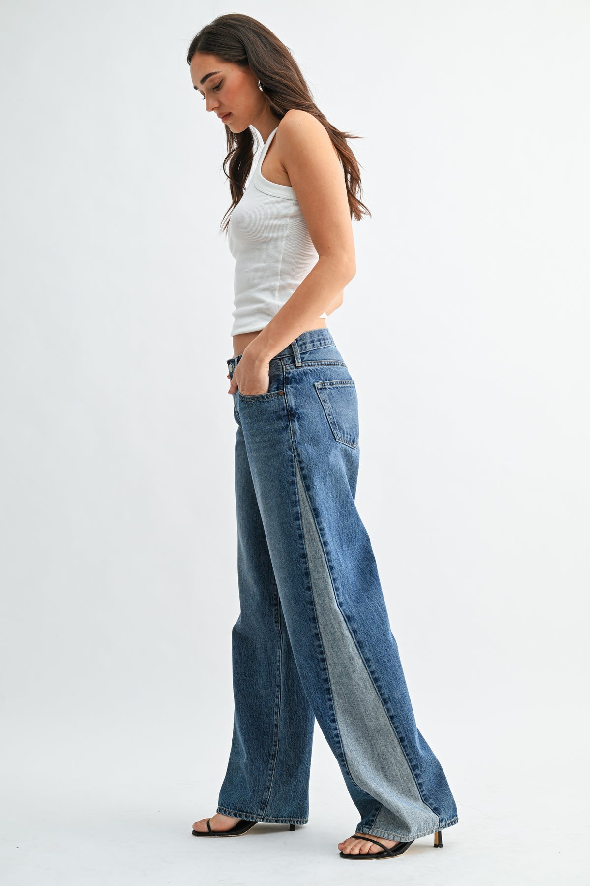Just Black Denim Contrast Jean