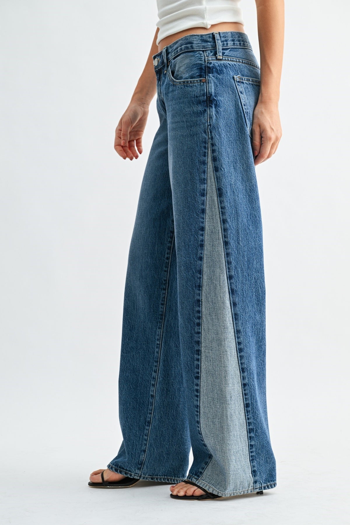 Just Black Denim Contrast Jean