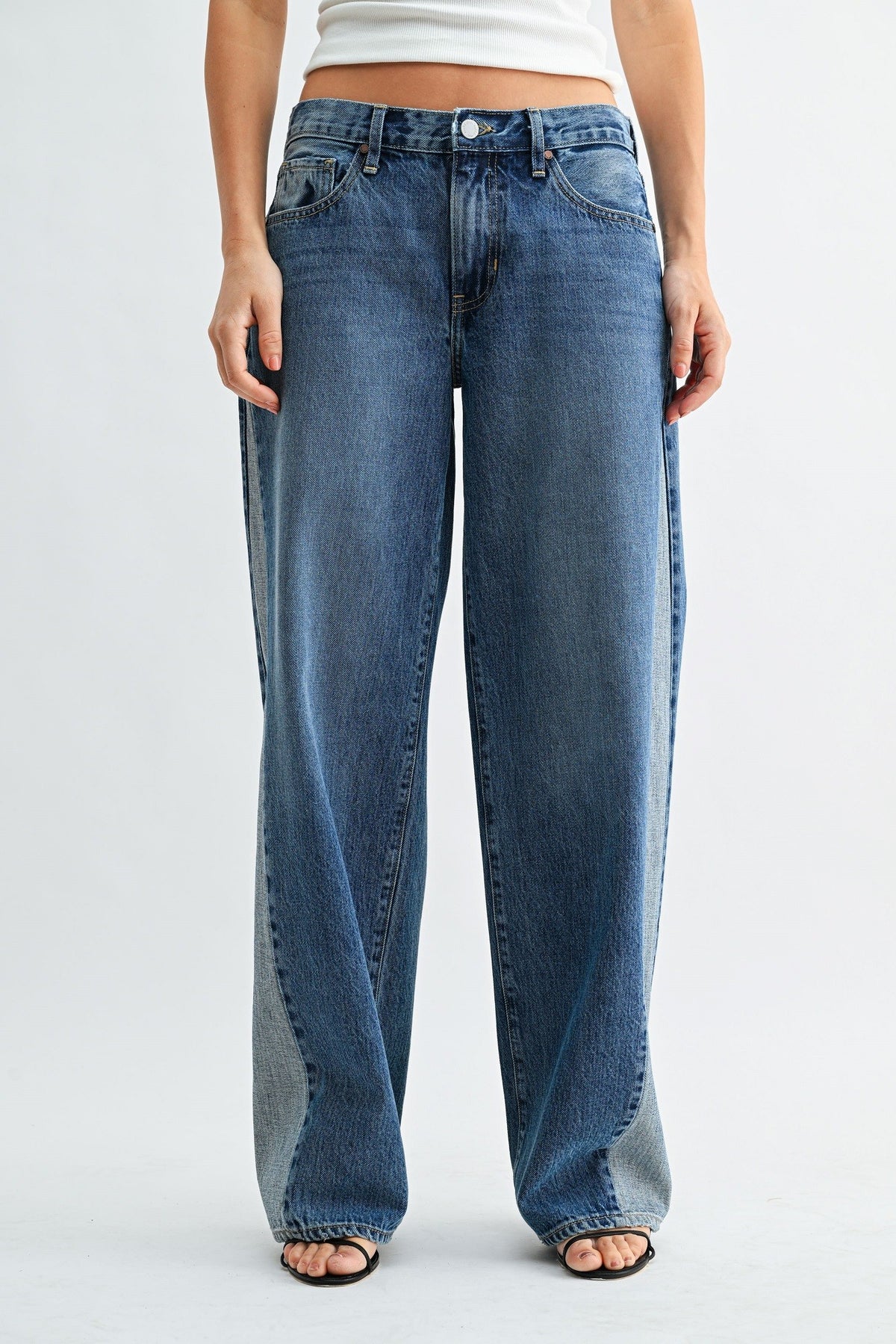 Just Black Denim Contrast Jean