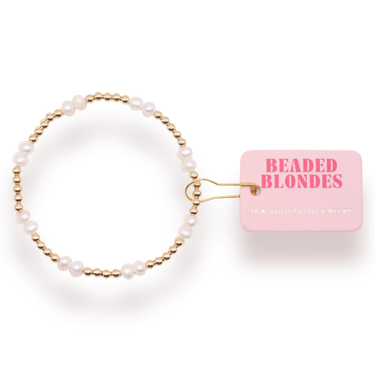 Beaded Blondes Standard 6.75 Inch Coastal Pearl