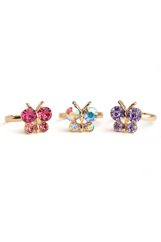 Girls' Great Pretenders 3pc Gem Ring Set