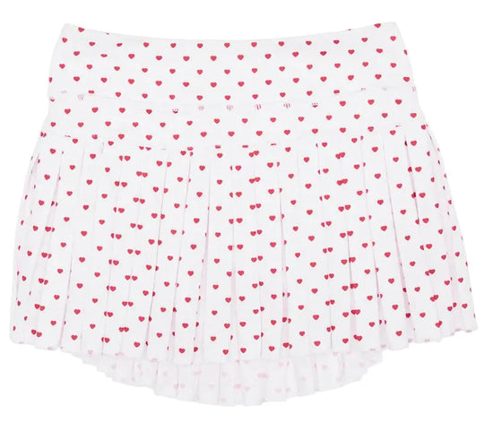 Azarhia Tiny Hearts Mini Pleated Skort