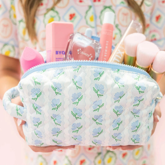 Quilted Cosmetic Pouch