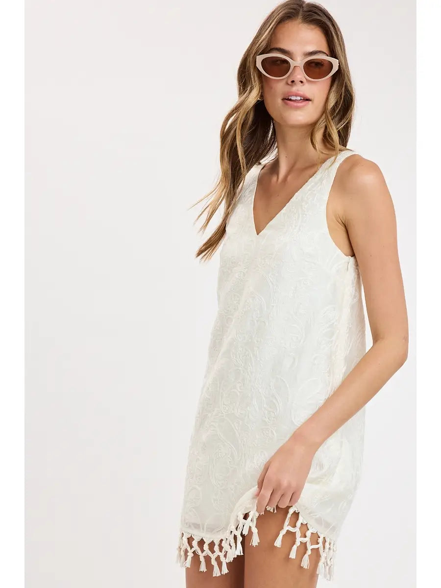 woman wearing white dress with white background 