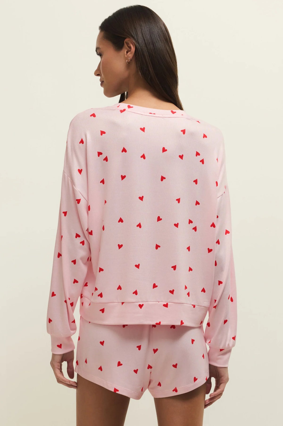 Z Supply Mira Heart Long Sleeve Top