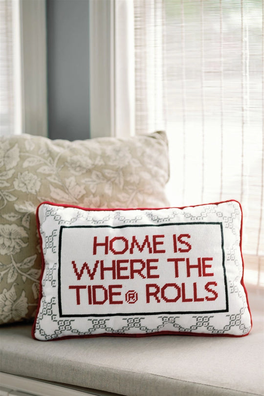 Gracefully Made Alabama Needlepoint Pillow
