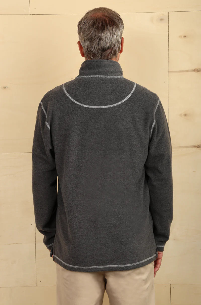 True Grit Melange Soft Fleece 1/4 Zip Pullover