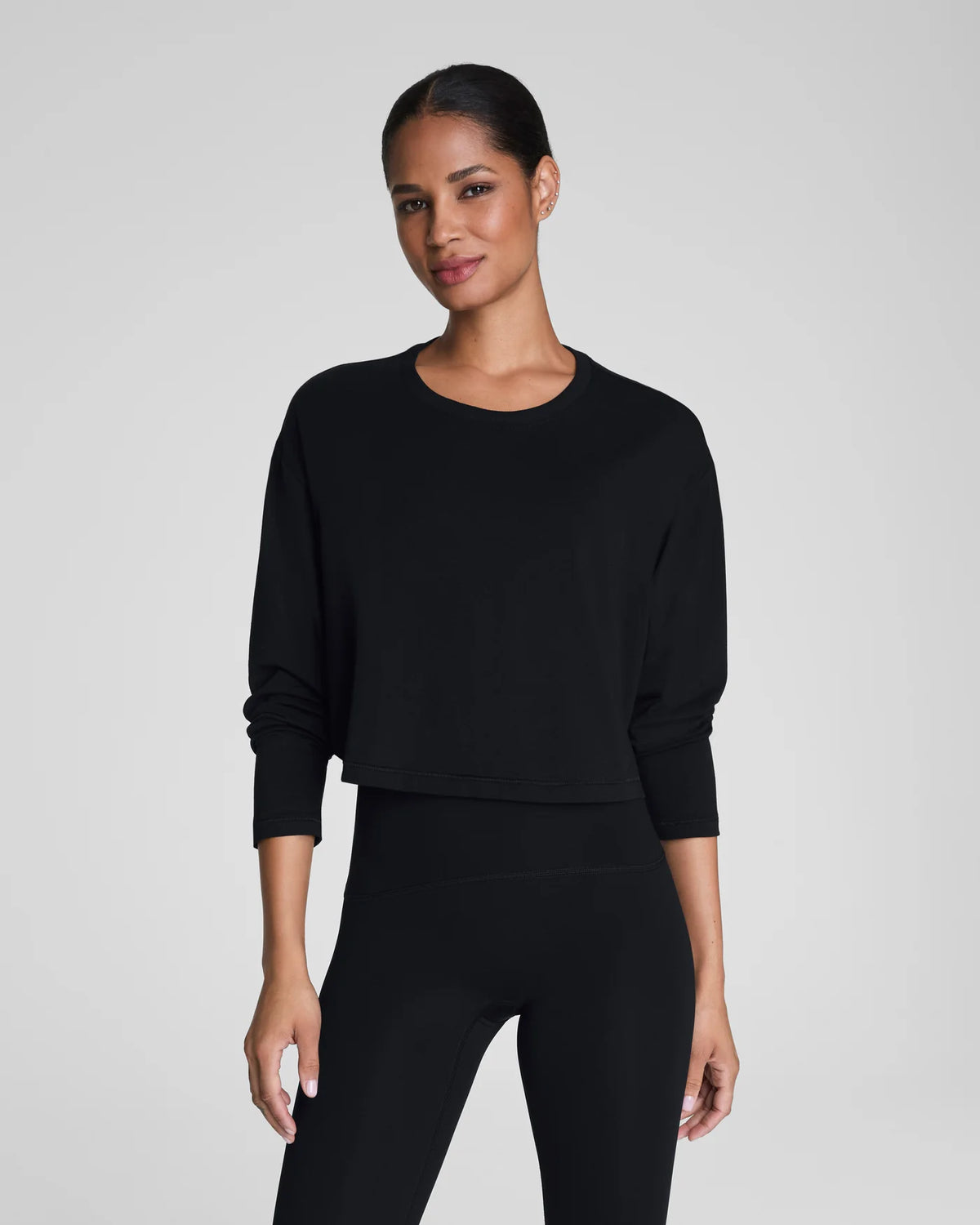 Spanx Cropped Long Sleeve Top