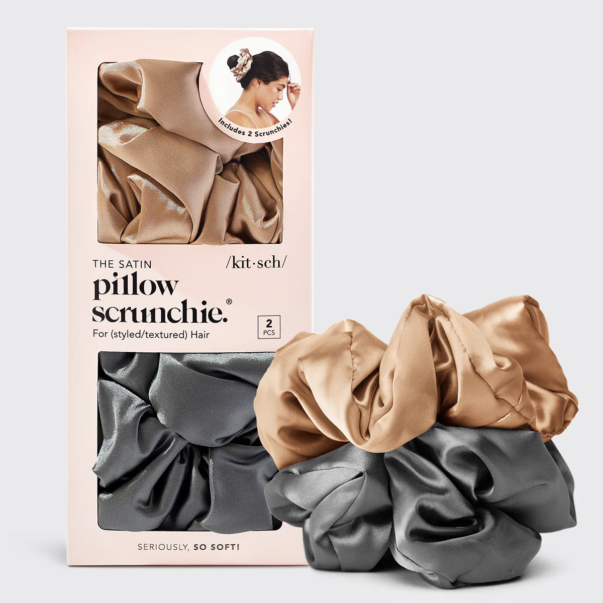 Kitsch Satin Pillow Scrunchies