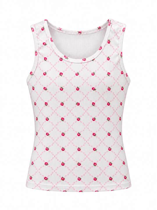 Girls' Ribbed Pajama Tank