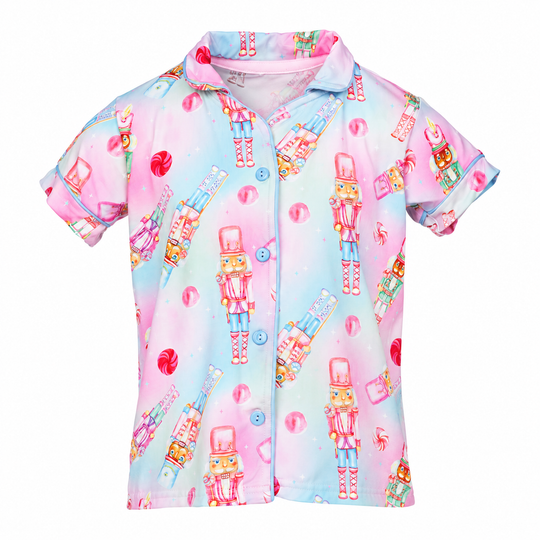 Girls' Azarhia Nutcracker Pajama Top