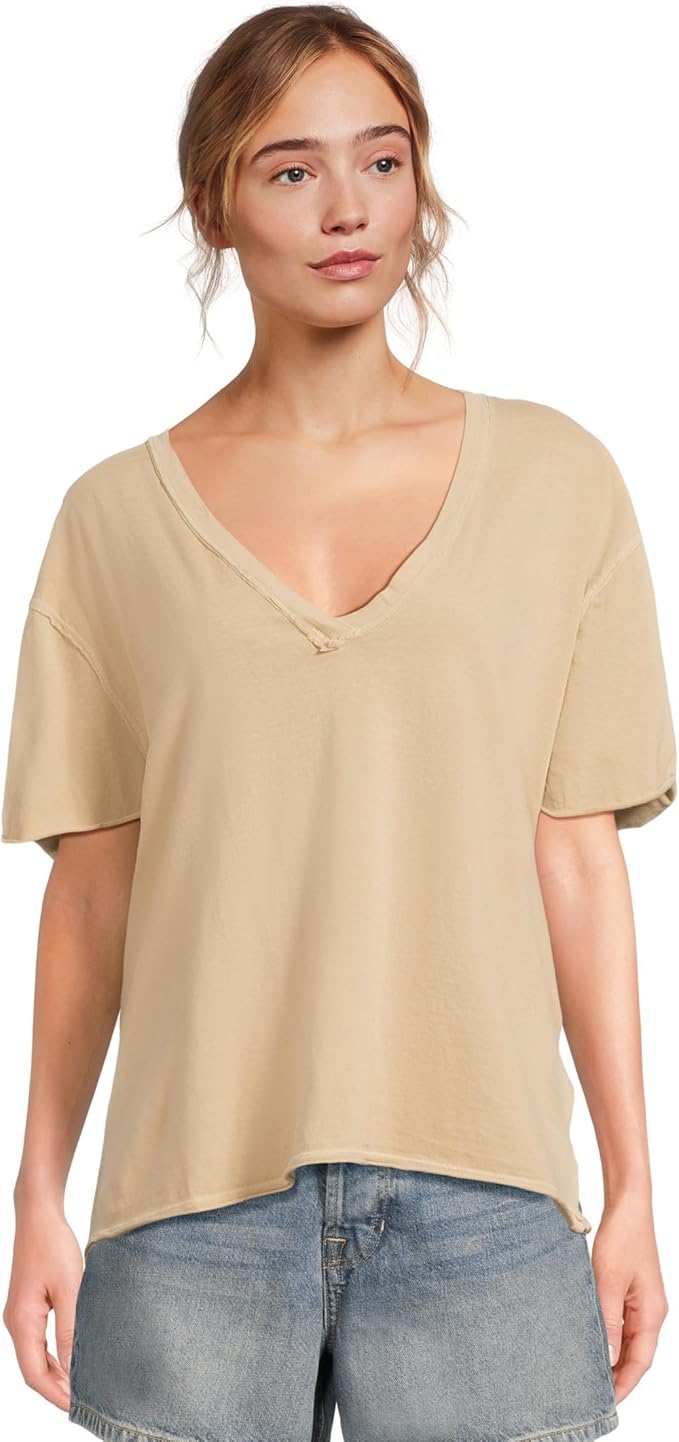 Free People Nina V-Neck Tee