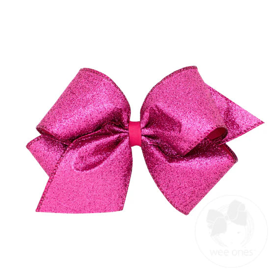 Wee Ones King Party Glitter Girls Hair Bow