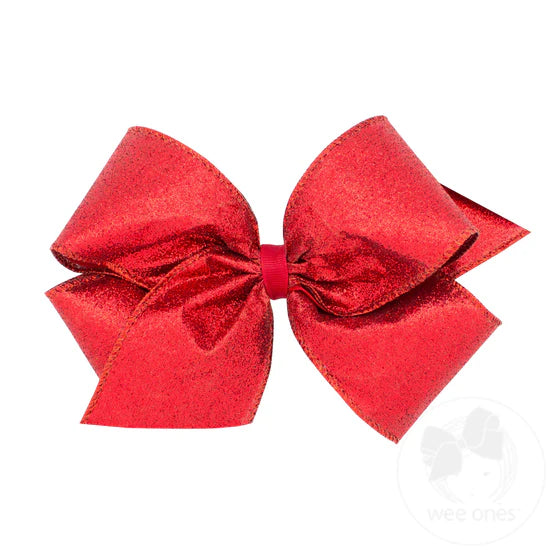 Wee Ones King Party Glitter Girls Hair Bow