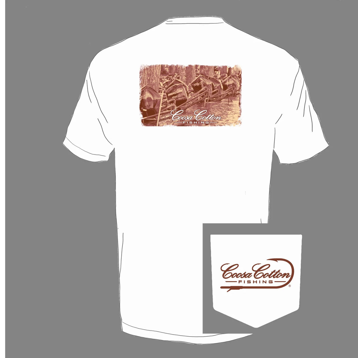 Coosa Cotton Poles Down Tee