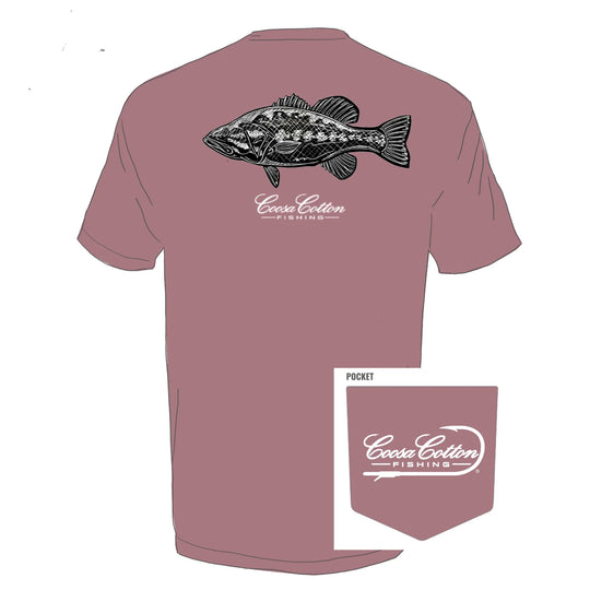 Coosa Cotton Black Bass Tee