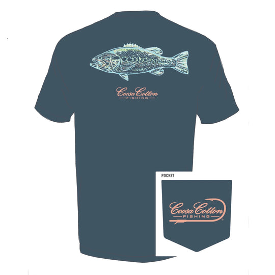 Coosa Cotton Abstract Bass Tee