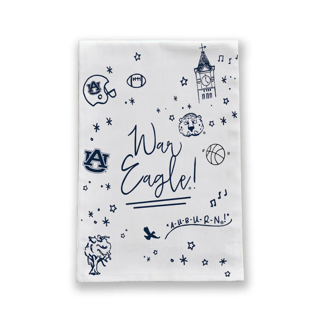 Collegiate Confetti Tea Towel