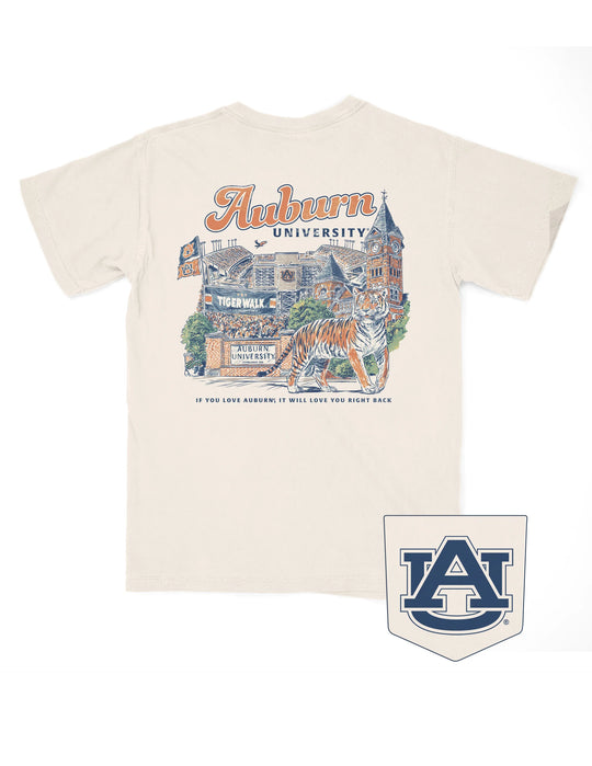 Auburn Collage Tee