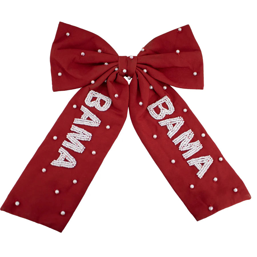 Capri Designs Beaded Hair Bow