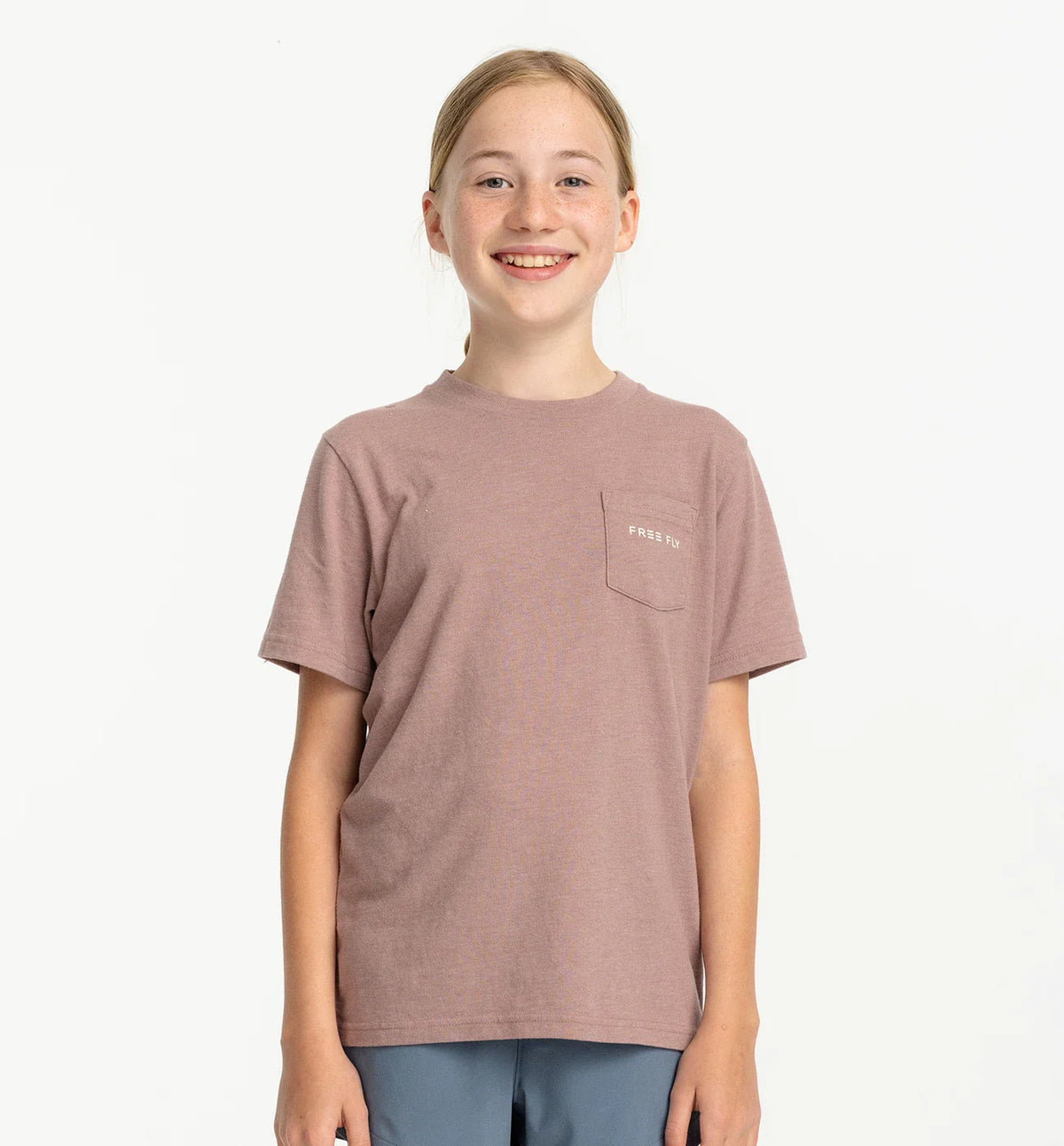 Free Fly Comfort On Pocket Tee Youth