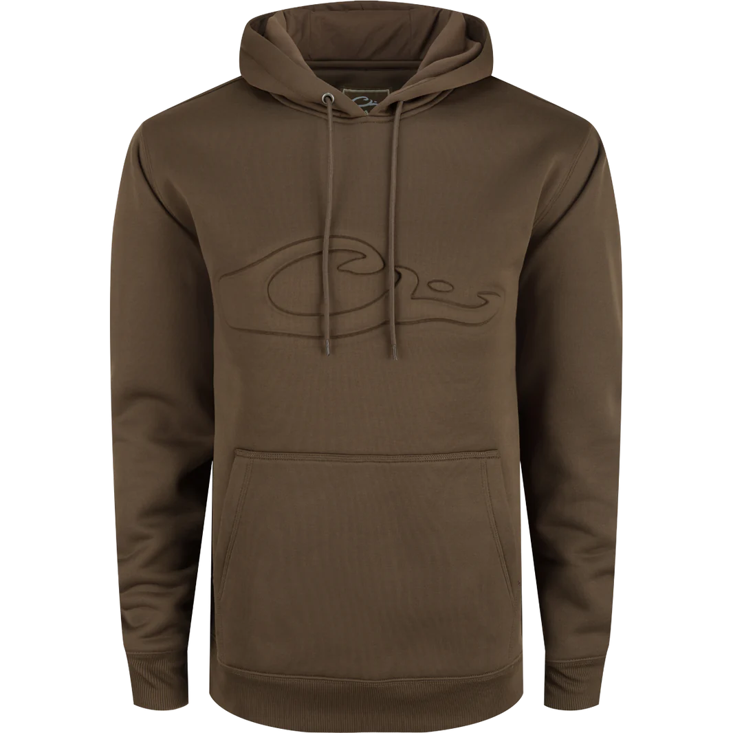 Drake The Back Eddy Embossed Solid Hoodie