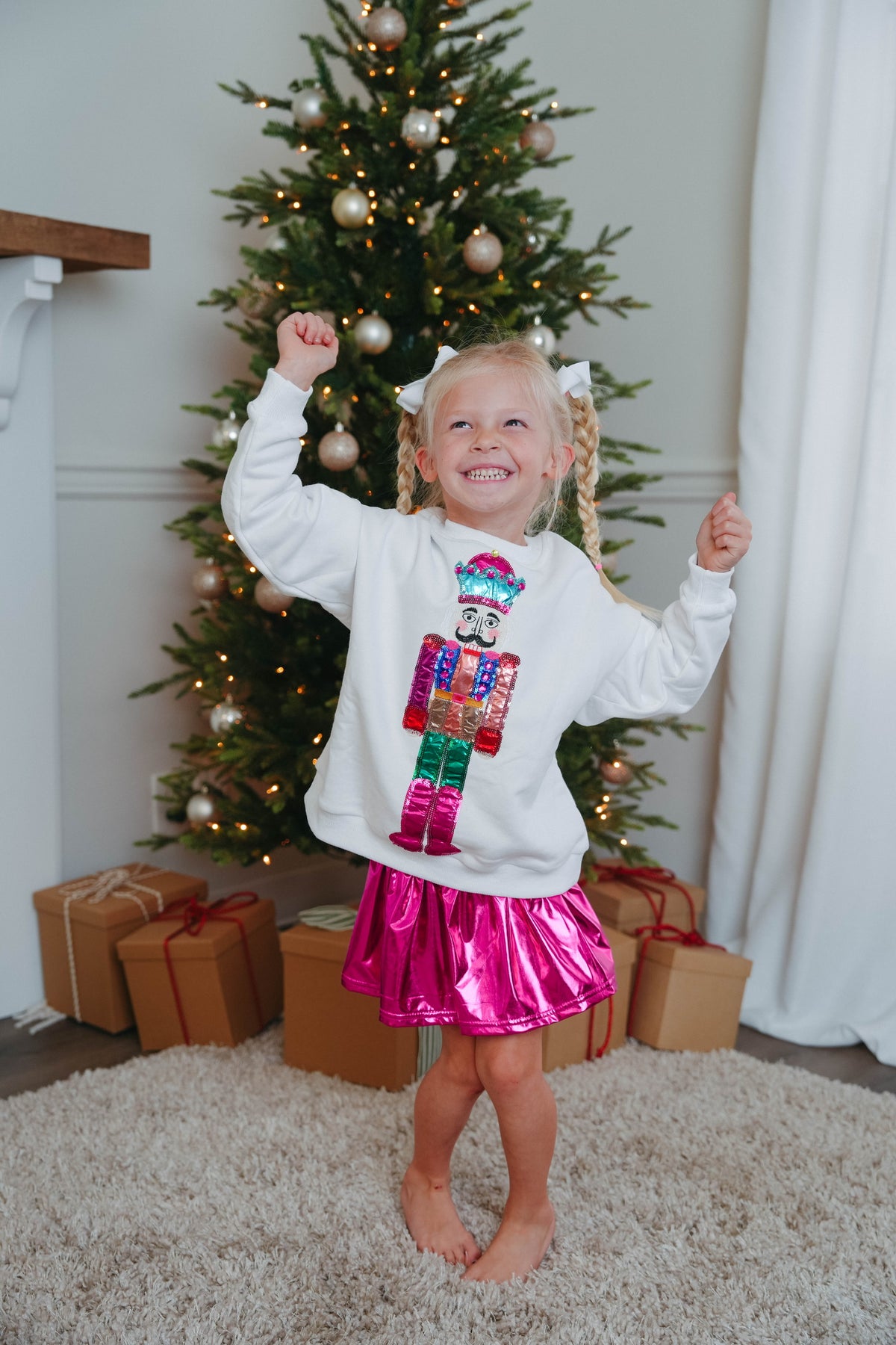 Queen Of Sparkles Kids Nutcracker Sweatshirt