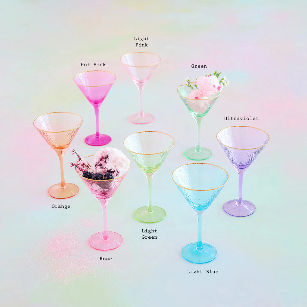 Rainbow Martini Glass