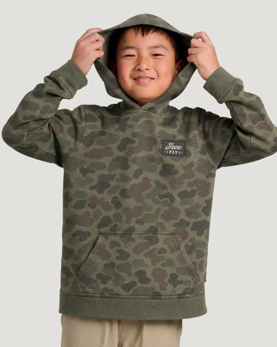 Boys' Free Fly Camo Hoodie
