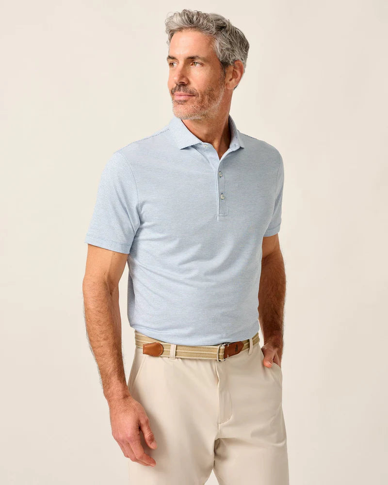 Johnnie O Lyndon Stripe Performance Polo