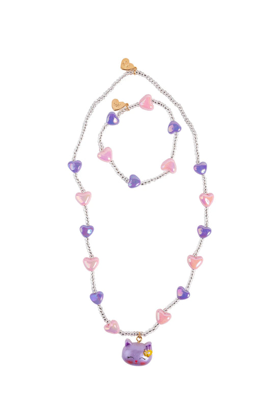 Kitten Necklace & Bracelet Set