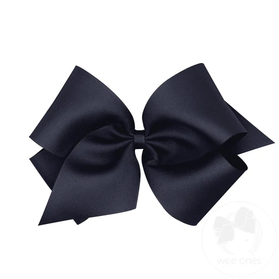 Wee Ones Huge Classic Grosgrain Girls Hair Bow (Knot Wrap)