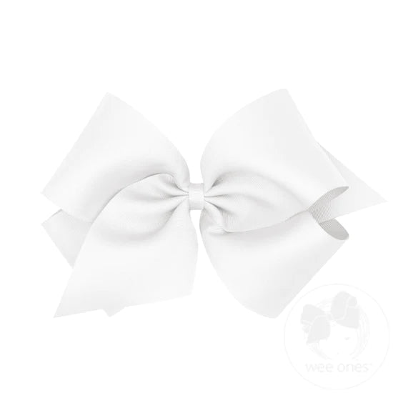 Wee Ones Huge Classic Grosgrain Girls Hair Bow (Knot Wrap)