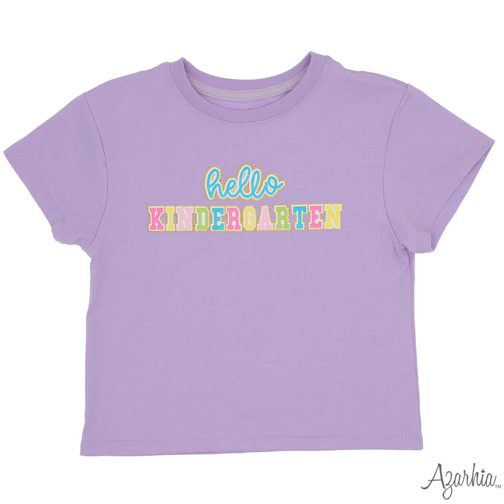 Girls' Azarhia Hello Kindergarten Boxy Tee