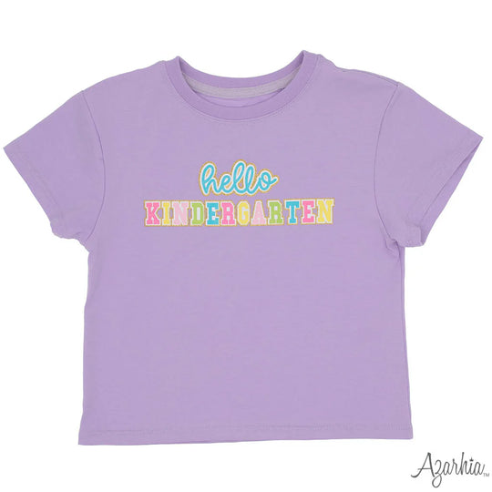 Girls' Azarhia Hello Kindergarten Boxy Tee